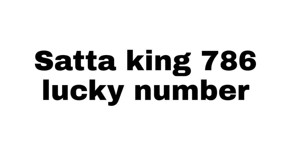 Satta king 786 Lucky Number Disawar | Kalyan Satta Matka