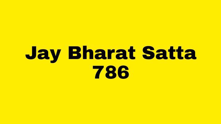Jay bharat satta 786 | न्यू स्टार मटका 2022